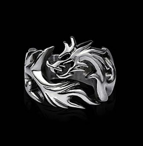 Fashion Jewelry Metal Solid Inside Dragon Rings